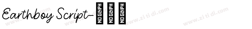 Earthboy Script字体转换